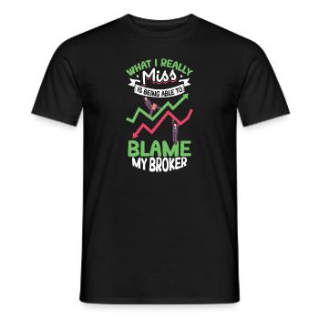 Traders boursiers, traders Forex, trading investisseur - T-shirt homme - noir - Devant - AI Model Male 178 light (178cm)
