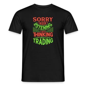 Traders boursiers, traders Forex, trading investisseur - T-shirt homme - noir - Devant - AI Model Male 178 light (178cm)