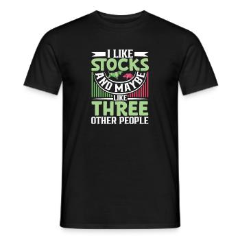 Traders boursiers, traders Forex, trading investisseur - T-shirt homme - noir - Devant - AI Model Male 178 light (178cm)