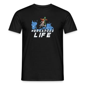 Dirt Bike Dirt Bike Riding Motocross Dirt Biking - T-shirt homme - noir - Devant - AI Model Male 178 light (178cm)