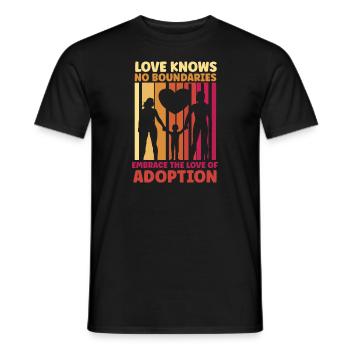 Funny Adoption Adoption Day Gifts - Men's T-Shirt - black - Front - AI Model Male 178 light (178cm)