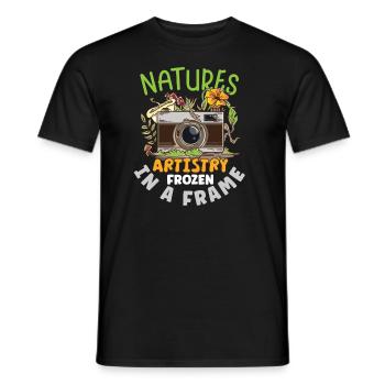 Photographie Photographie Photographe Appareil photo Image - T-shirt homme - noir - Devant - AI Model Male 178 light (178cm)