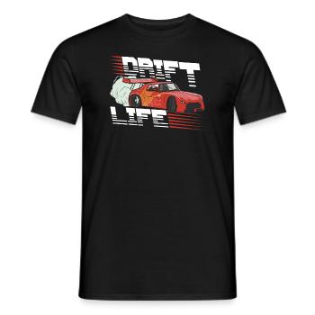 Drift Voiture Course Voiture Sport automobile - T-shirt homme - noir - Devant - AI Model Male 178 light (178cm)
