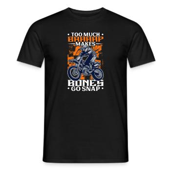 Dirt Bike Dirt Bike Riding Motocross Dirt Biking - T-shirt homme - noir - Devant - AI Model Male 178 light (178cm)