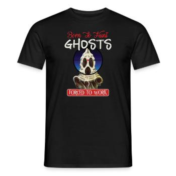 Paranormal Research Halloween Ghost Hunter - Men's T-Shirt - black - Front - AI Model Male 178 light (178cm)