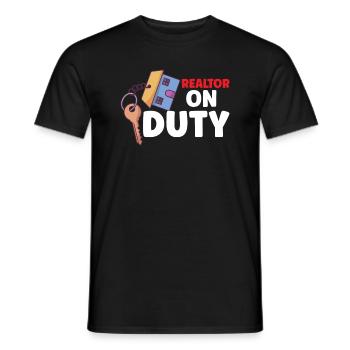 Real Estate Agent Realtor Home Closing Investor - Men's T-Shirt - black - Front - AI Model Male 178 light (178cm)