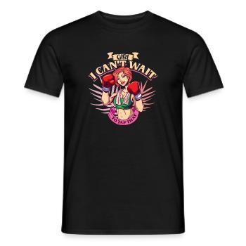 Boxe féminine Boxe féminine Boxeuse féminine - T-shirt homme - noir - Devant - AI Model Male 178 light (178cm)