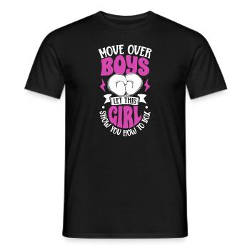 Boxe féminine Boxe féminine Boxeuse féminine - T-shirt homme - noir - Devant - AI Model Male 178 light (178cm)