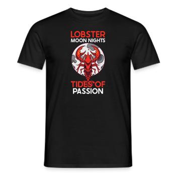 Lobster Moon Crawfish Boil Cajun Lobster Gift - Men's T-Shirt - black - Front - AI Model Male 178 light (178cm)