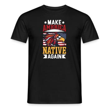 Indian Aborigines History of the Indigenous People - Men's T-Shirt - black - Front - AI Model Male 178 light (178cm)