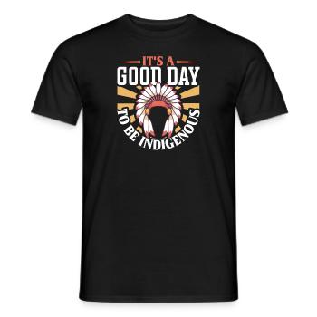 Indian Aborigines History of the Indigenous People - Men's T-Shirt - black - Front - AI Model Male 178 light (178cm)