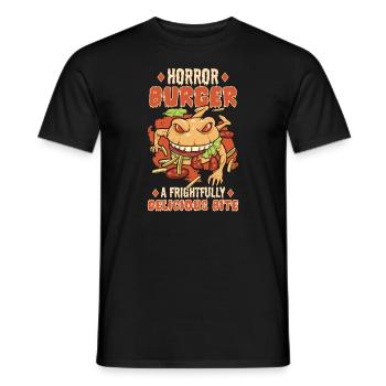 Horror Burgers Fast-Food Halloween Nourriture effrayante Monste - T-shirt homme - noir - Devant - AI Model Male 178 light (178cm)