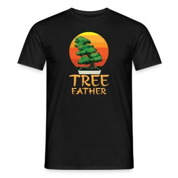 Bonsaï Japon Silhouette Jardinier Jardinier Amoureux du Jardinage - T-shirt homme - noir - Devant - AI Model Male 178 light (178cm)