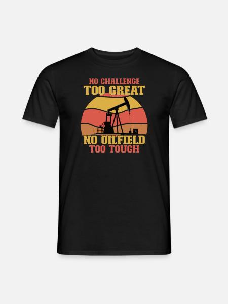 Spinfield Wife Roughneck Oil Drilling Frac crew - T-shirt homme - noir