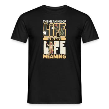 Hippie Lifestyle Flower Power Free Spirit Harmony - Männer T-Shirt - Schwarz - Vorne - AI Model Male 178 light (178cm)