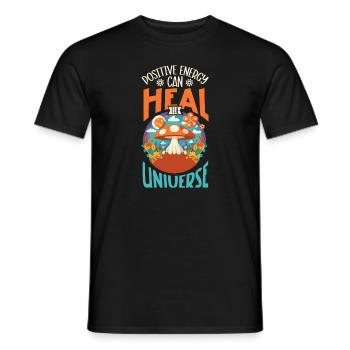 Hippie Lifestyle Flower Power Free Spirit Harmony - Männer T-Shirt - Schwarz - Vorne - AI Model Male 178 light (178cm)