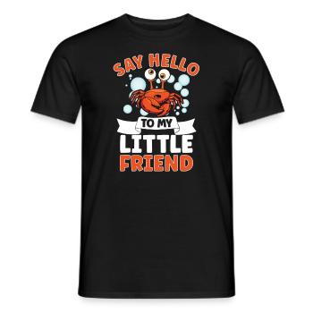 Crab crab crab whisperer crab hunting fisherman - Men's T-Shirt - black - Front - AI Model Male 178 light (178cm)