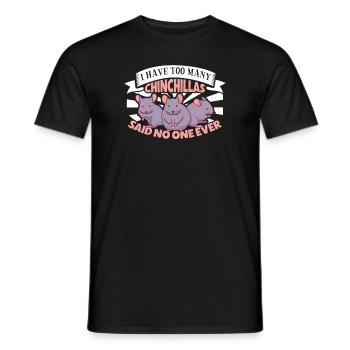 Chinchilla Liebhaber Geschenk Geschenkidee - Männer T-Shirt - Schwarz - Vorne - AI Model Male 178 light (178cm)