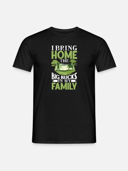 Hirschjagd Hirschjäger Jagdsaison Bockjagd - Männer T-Shirt - Schwarz