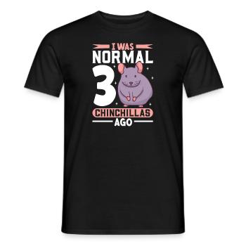 Chinchilla Liebhaber Geschenk Geschenkidee - Männer T-Shirt - Schwarz - Vorne - AI Model Male 178 light (178cm)