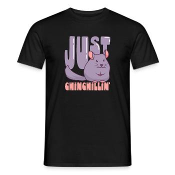 Chinchilla Liebhaber Geschenk Geschenkidee - Männer T-Shirt - Schwarz - Vorne - AI Model Male 178 light (178cm)