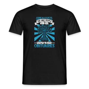 Arbre généalogique Historien de la famille Généalogie Généalogiste - T-shirt homme - noir - Devant - AI Model Male 178 light (178cm)