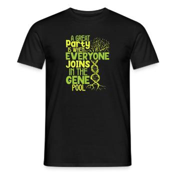 Family Tree Family Historian Genealogy Genealogist - Men's T-Shirt - black - Front - AI Model Male 178 light (178cm)