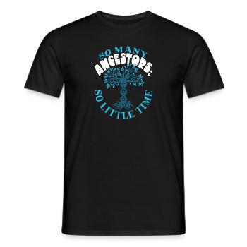 Arbre généalogique Historien de la famille Généalogie Généalogiste - T-shirt homme - noir - Devant - AI Model Male 178 light (178cm)