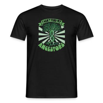 Arbre généalogique Historien de la famille Généalogie Généalogiste - T-shirt homme - noir - Devant - AI Model Male 178 light (178cm)