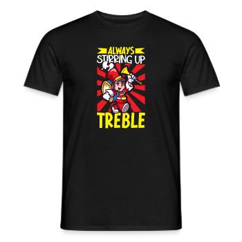 Musique de répétition de l’école clarinettiste de fanfare - T-shirt homme - noir - Devant - AI Model Male 178 light (178cm)