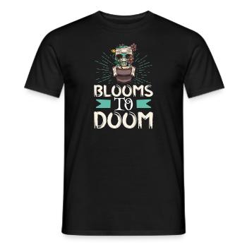 Horror Garden Gardener Zombie Plant Gardening - Men's T-Shirt - black - Front - AI Model Male 178 light (178cm)