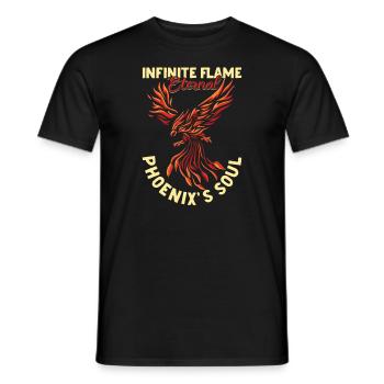 Phoenix Bird Mythical Creatures - Men's T-Shirt - black - Front - AI Model Male 178 light (178cm)