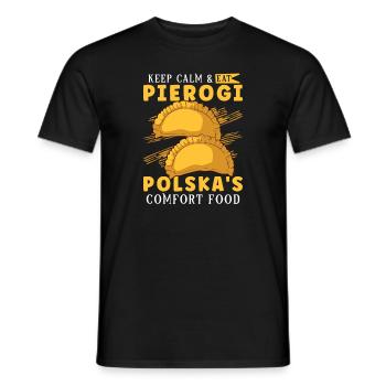 Pierogi Polish Food Polish heritage Polska Food - Männer T-Shirt - Schwarz - Vorne - AI Model Male 178 light (178cm)