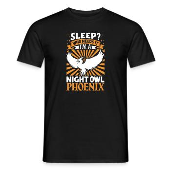 Phoenix Bird Mythical Creatures - Men's T-Shirt - black - Front - AI Model Male 178 light (178cm)