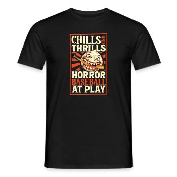 Baseball Cards Baseball Player Baseball Fan Gift - Männer T-Shirt - Schwarz - Vorne - AI Model Male 178 light (178cm)