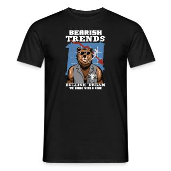 Börsenhändler Forex Trader Investor Trading - Männer T-Shirt - Schwarz - Vorne - AI Model Male 178 light (178cm)