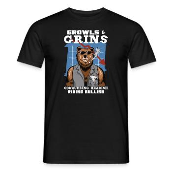 Traders boursiers, traders Forex, trading investisseur - T-shirt homme - noir - Devant - AI Model Male 178 light (178cm)