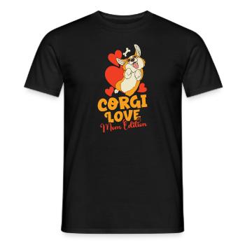 Dog Welsh Corgi Pet Dog Lover Puppy Welsh Dog - Männer T-Shirt - Schwarz - Vorne - AI Model Male 178 light (178cm)