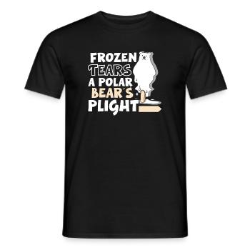 Eisbär Globale Erwärmung Arktische Robbenjagd - Männer T-Shirt - Schwarz - Vorne - AI Model Male 178 light (178cm)