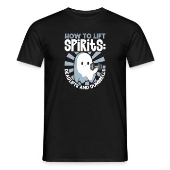 Bodybuilding Powerlifting Weightlifting Fitness - Men's T-Shirt - black - Front - AI Model Male 178 light (178cm)