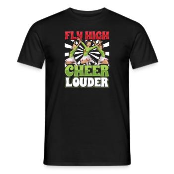 Tenue de pom-pom girl - T-shirt homme - noir - Devant - AI Model Male 178 light (178cm)