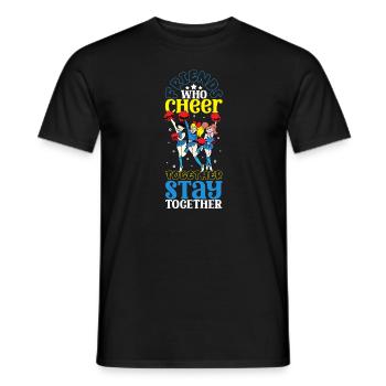 Tenue de pom-pom girl - T-shirt homme - noir - Devant - AI Model Male 178 light (178cm)