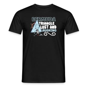Mysterious enforced disappearances in the Bermuda Triangle - Men's T-Shirt - black - Front - AI Model Male 178 light (178cm)