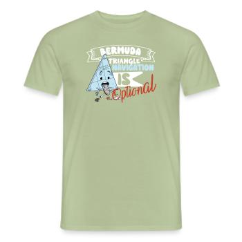 Mysteriöses Verschwindenlassen Im Bermudadreieck - Männer T-Shirt - Sage - Vorne - AI Model Male 178 light (178cm)