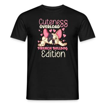 french bulldog english bulldog dog lover bulldog - Männer T-Shirt - Schwarz - Vorne - AI Model Male 178 light (178cm)
