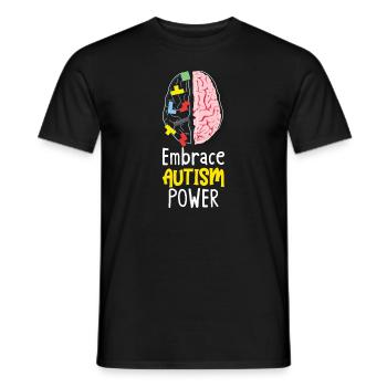 Autismus-bewusstsein Autismus-krankheit - Männer T-Shirt - Schwarz - Vorne - AI Model Male 178 light (178cm)