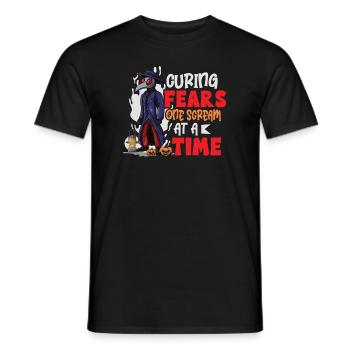 Gruseliger Halloween-horror-seuchendoktor - Männer T-Shirt - Schwarz - Vorne - AI Model Male 178 light (178cm)
