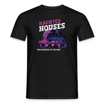 Horror Paranormal Haunted House Creepy Halloween - Men's T-Shirt - black - Front - AI Model Male 178 light (178cm)