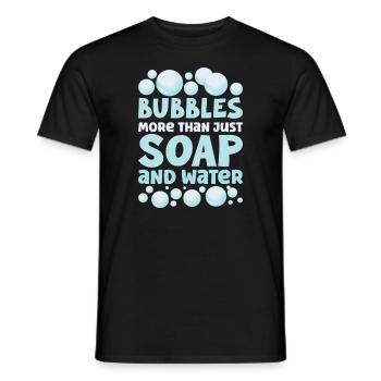 Soap Making Soap Boiler Soap Bubble Bubble - Men's T-Shirt - black - Front - AI Model Male 178 light (178cm)