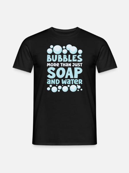 Mydło do produkcji mydła Kocioł mydlany Bańka mydlana - T-shirt męski - czarny